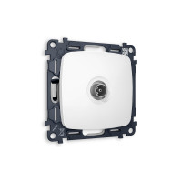 MO133030 Комплект механизма TV розетки проходной OMEGA Белый матовый 5-1000 MHz 4dB QUANT OP1330, VM211 AMBRELLA VOLT