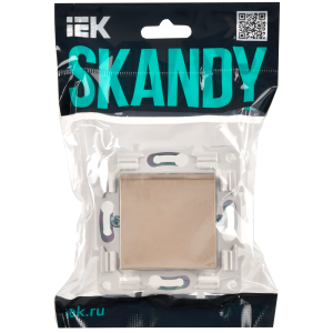 SKANDY Выключатель 1-клавишный 10А SK-V01Sa песочный IEK