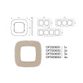 OF350604 Рамка OMEGA Radian Серо-бежевый Стекло закаленное натуральное 4-ая AMBRELLA VOLT