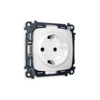 MO127010 Комплект механизма электрической розетки OMEGA Белый матовый сз с шторками QUANT OP1270, VM141 AMBRELLA VOLT