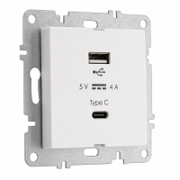 Arvia Electric, LK Механизм, Розетка USB Type C, 20V-4A, быстрая зарядка Arvia, белый