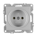 Arvia Electric, L/K Механизм, Розетка 1-а без земли, (серебро)