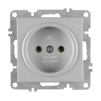 Arvia Electric, L/K Механизм, Розетка 1-а без земли, (серебро)