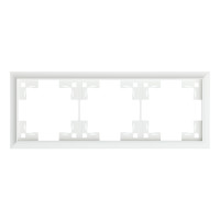 Трехместная рамка классик, белый сатин (35930 MW)