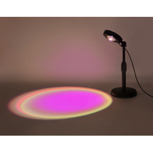 Атмосферная светодиодная настольная лампа с пультом 3W RGB 3Вт