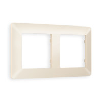 AF110332 Рамка ALFA Line Бежевый матовый 2-ая AMBRELLA VOLT