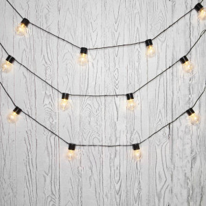 Гирлянда светодиодная Лофт 5м 20LED тепл. бел. 1.2Вт IP20 провод ПВХ черн. Neon-Night 303-066