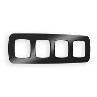 OF580504 Рамка OMEGA Radian Черный Металл шлифованный 4-ая AMBRELLA VOLT