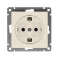 Розетка 1-м СП Афина 16А IP20 с заземл. механизм сл. кость ivory Universal A0028-I