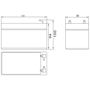 Аккумуляторные батареи MNB Battery MM 12-12