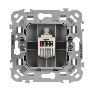 FLITE Розетка компьютерная RJ45 категория 6 UTP РК6-1-0-ФлЛ льняной IEK
