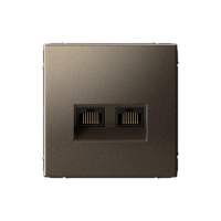 ARTGALLERY РОЗЕТКА двойная компьютерная RJ45+RJ45, кат. 5е, механизм, МОККО GAL000685