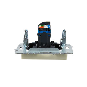 BRITE Розетка компьютерная RJ45 кат.6 РК11-БрКр бежевый IEK