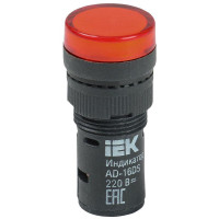 Лампа светосигнальная AD16DS d16мм 230В AC красн. KARAT IEK BLS10-ADDS-230-K04-16