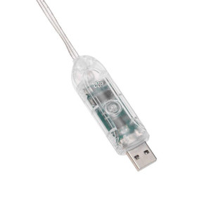 Гирлянда светодиодная смарт Роса Нить с крупными светодиодами 10м 100LED RGB IP20 USB провод прозр. Neon-Night 245-019