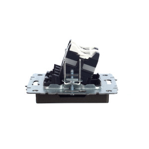 BRITE Розетка компьютерная двойная RJ45 кат.5E РК10-2-БрТБ темная бронза IEK