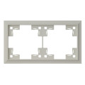Двухместная рамка RIKETT Classic, лен (35920 LN)