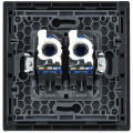 FORTE&PIANO Розетка компьютерная двойная RJ45 кат.6 FP334 серый IEK