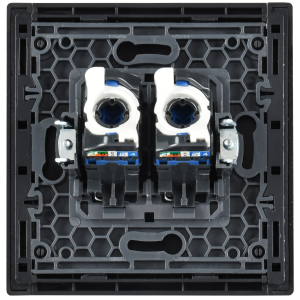 FORTE&PIANO Розетка компьютерная двойная RJ45 кат.6 FP334 серый IEK