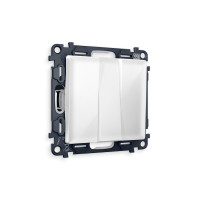 MA105010 Комплект механизма 3-кл выключателя ALFA Белый глянец QUANT AP1050, VM133 AMBRELLA VOLT