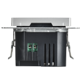 BRITE Розетка USB A+C 45Вт высокоскоростная зарядка РЮ11-2-БрА алюминий IEK