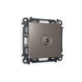 MA643030 Комплект механизма TV розетки проходной ALFA Темная бронза матовый 5-1000 MHz 4dB QUANT (AP6430, VM211) AMBRELLA VOLT
