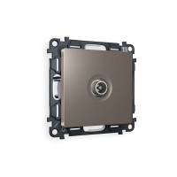 MA643030 Комплект механизма TV розетки проходной ALFA Темная бронза матовый 5-1000 MHz 4dB QUANT (AP6430, VM211) AMBRELLA VOLT