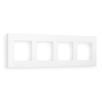 AF250124 Рамка ALFA Qubi Белый матовый 4-ая AMBRELLA VOLT