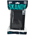 SKANDY Розетка 2-местная и крышкой 16А в сборе IP44 SK-R12Bl черный IEK