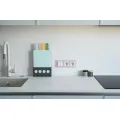 BRITE Рамка 3-местная РУ-3-2-Бр стекло розовый матовый IEK