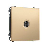 MS893010 Комплект механизма TV розетки оконечной SIGMA Золото Мягкое касание 50-870 MHz 1dB QUANT PRO (SP8930, PR202)