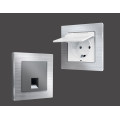 AF550104 Рамка ALFA Platos Серебро Металл шлифованный 4-ая AMBRELLA VOLT