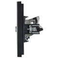 FORTE&PIANO Розетка двойная TV+RJ45 кат.5E FP236M металл белый IEK