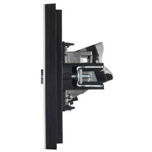 FORTE&PIANO Розетка двойная TV+RJ45 кат.5E FP236M металл белый IEK