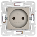 SKANDY Розетка без заземления без защитных шторок 10А SK-R02Sh шампань IEK