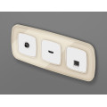 MO132005 Комплект механизма компьютерной розетки RJ-45 экранированной с автоматической защитной шторкой OMEGA Белый матовый QUANT OP1320, VM185 AMBRELLA VOLT