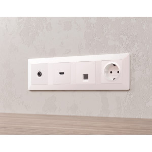 AF110204 Рамка ALFA Line Жемчуг 4-ая AMBRELLA VOLT