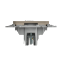 FLITE Розетка 2-местная RJ45/TV категория 5Е UTP РКТВ5е-2-0-ФлЛ льняной IEK