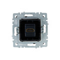 BRITE Розетка HDMI РHDMI-0-БрС сталь IEK