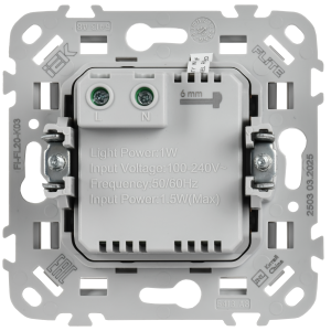 FLITE Подсветка встраиваемая 4000К ПЛ20-ФлС серый IEK