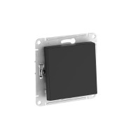 ATLASDESIGN AQUA 1-клавишный ПЕРЕКЛЮЧАТЕЛЬ, IP44, сх.6, 10АХ, мех., быстрозажим. клем., КАРБОН ATN441061S