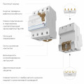 W914P256 / Устройство защитного отключения 3P+N 25 A 30 mА  АС  6 kА