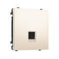 MS252010 Комплект механизма компьютерной розетки SIGMA Жемчужно-кремовый RJ-45 (8P8C) CAT6 с/ш QUANT PRO (SP2520, PR188)