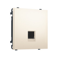 MS252010 Комплект механизма компьютерной розетки SIGMA Жемчужно-кремовый RJ-45 (8P8C) CAT6 с/ш QUANT PRO (SP2520, PR188)