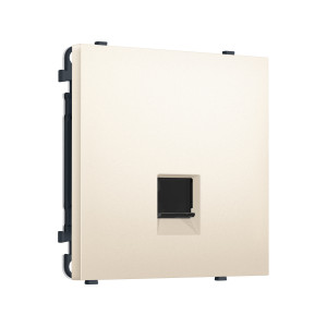 MS252010 Комплект механизма компьютерной розетки SIGMA Жемчужно-кремовый RJ-45 (8P8C) CAT6 с/ш QUANT PRO (SP2520, PR188)
