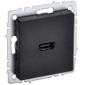 BRITE Розетка HDMI РHDMI-0-БрЧ черный IEK