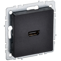BRITE Розетка HDMI РHDMI-0-БрЧ черный IEK