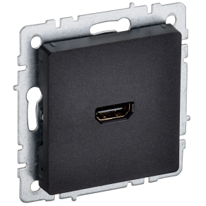 BRITE Розетка HDMI РHDMI-0-БрЧ черный IEK
