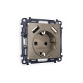 MA639010 Комплект механизма электрической розетки ALFA Темная бронза матовый 2USB AA 18W быстрая зарядка сз QUANT AP6390, VM155 AMBRELLA VOLT