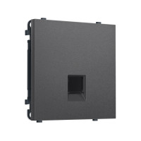 MS662030 Комплект механизма телефонной розетки SIGMA Антрацит серый RJ-11 (4P4C) с/ш QUANT PRO (SP6620, PR190)